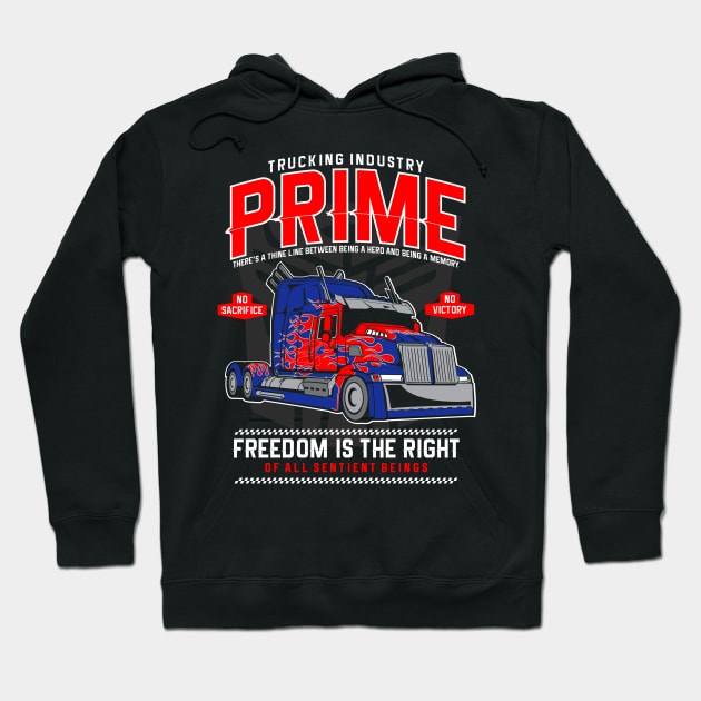 Optimus prime Hoodie by OniSide